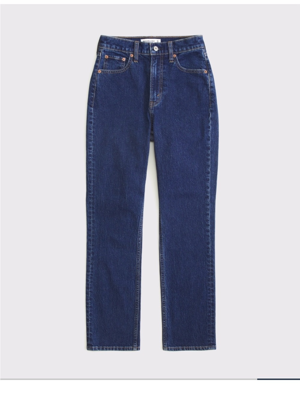Abercrombie Ultra High Rise Ankle Straight Jean